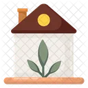 Ecohouse Eco Home Greenhouse Icon