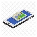 Ecole En Ligne Education Apprentissage Icône