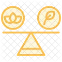 Ecological Balance Duotone Line Icon Icon