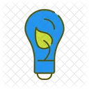 Ecological Bulb Lightbulb Green Energy Icon