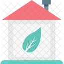 Ecological House Eco House Leaf Icon