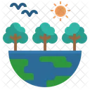 Ecological Nature Forest Icon
