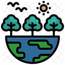 Ecological Nature Forest Icon