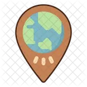 Ecological Marker Globe Location Geolocation Icon