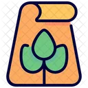 Paper Leaf Recycling Icon