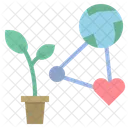 Ecology Network Plant Icon