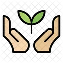 Ecology Plant Hand Icon