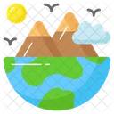 Ecology World Globe Icon