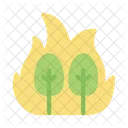 Ecology Fire Tree Icon