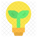 Bulb Lightbulb Leaf Icon
