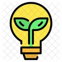 Bulb Lightbulb Leaf Icon