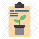 Clipboard Document Eco Icon