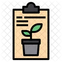 Clipboard Document Eco Icon