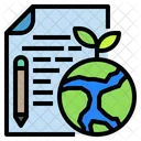 File Ducument Earth Icon
