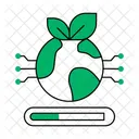 Ecology Icon Technology Line Progress Bar 아이콘