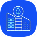 Eco City Concept Blue Icon Icon