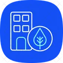 Green Building Materials Blue Icon Icon