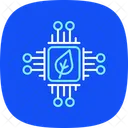 Green Technology Innovation Blue Icon Icon