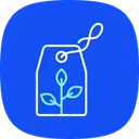 Eco Tag Blue Icon Icon