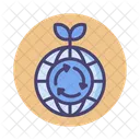 Ecology Global Ecology Worlwide Ecology Icon