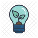 Ecology Light Bulb  Icon
