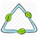 Eco Reprocess Biodegradable Recycling Icon