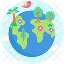 생태 세계 식물 지구 아이콘