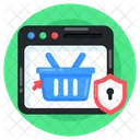 Shopping Security Safe Shopping Ecommerce Security Icon