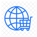 Global Shopping Basket Icon