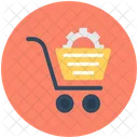 Shopping Cart Setting Shopping Cart Preferences Cog In Cart Icon
