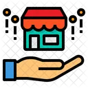 Shop Hand Business Icon