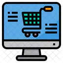 Computer Online Shopping Icon