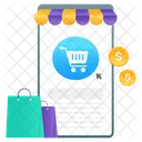 Shopping App Mobile App Online Buying Icon