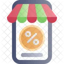 Ecommerce Mobile Online Shop Icon