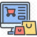 Ecommerce Monitor Online Shopping Icon