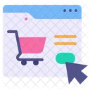 Flat Shopping Website Icon