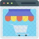 Ecommerce Online Shopping Web Page Icon
