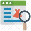 Ecommerce Web Clothing Online Shopping Icon