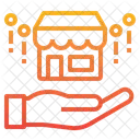 Shop Hand Business Icon