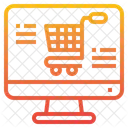 Computer Online Shopping Icon