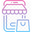 Ecommerce Online Shopping Mobile Phone Icon