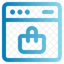 Ecommerce Web Page Online Shopping Icon