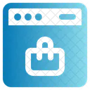 Ecommerce Web Page Online Shopping Icon