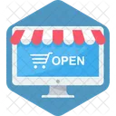 Online Opening Internet Icon