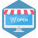 Online Opening Internet Icon