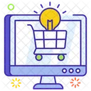 Ecommerce Solution Online Shopping Online Buying Icon