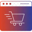 전자상거래 웹 전자상거래 웹사이트 아이콘
