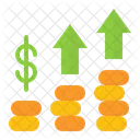 Crescimento Da Economia Crescimento Ganhos Ícone