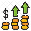 Crescimento Da Economia Crescimento Ganhos Ícone