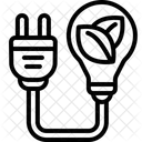 Economia De Energia Nucleo Economizar Energia Ícone